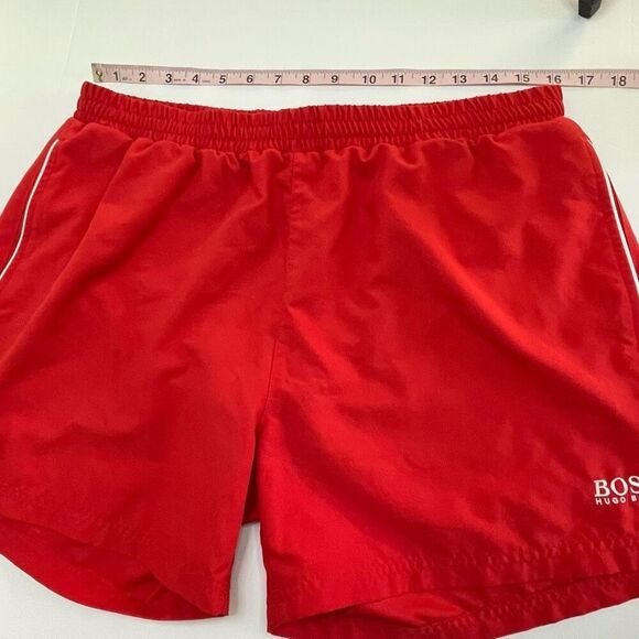 Hugo Boss Men’s Swim Trunks Red Size Large - Picture 6 of 9